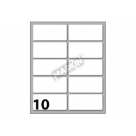 Conf. 10 Buste da 10 Fogli A6 Etichette Permanenti 56x26mm di Kohinoor