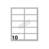 Conf. 10 Buste da 10 Fogli A6 Etichette Permanenti 56x26mm di Kohinoor