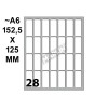Conf. 10 Buste da 10 Fogli A6 152,5x125 Mm Etichette Markin Permanenti 34x14mm di Kohinoor
