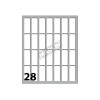 Conf. 10 Buste da 10 Fogli A6 152,5x125 Mm Etichette Markin Permanenti 34x14mm di Kohinoor