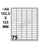Conf. 10 Buste da 10 Fogli A6 152,5x125 Mm Etichette Markin Permanenti 21x8mm di Kohinoor