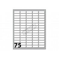 Conf. 10 Buste da 10 Fogli A6 152,5x125 Mm Etichette Markin Permanenti 21x8mm di Kohinoor