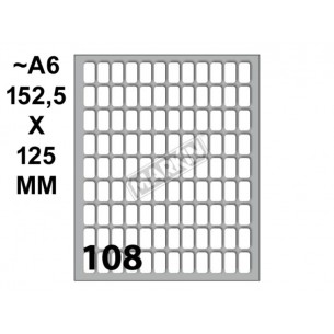 Conf. 10 Buste da 10 Fogli A6 Permanenti 14x8mm di Kohinoor