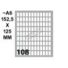 Conf. 10 Buste da 10 Fogli A6 Permanenti 14x8mm di Kohinoor