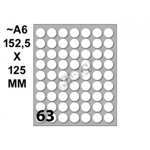 Conf. 10 Buste da 10 Fogli A6 Permanenti Diam. 14mm di Kohinoor