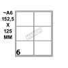 Conf. 10 Buste da 10 Fogli A6 152,5x125 Mm Etichette Markin Permanenti 56x46mm di Kohinoor