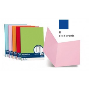 Confezione 50 Cartelline Semplici Cartatti 200gr Blu di Prussia di Favini
