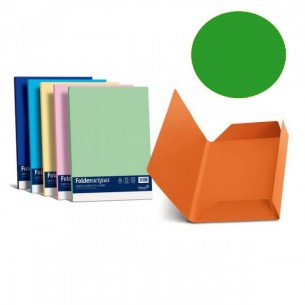 Confezione 25 Cartelline 3 Lembi Cartatti 200gr Verde di Favini