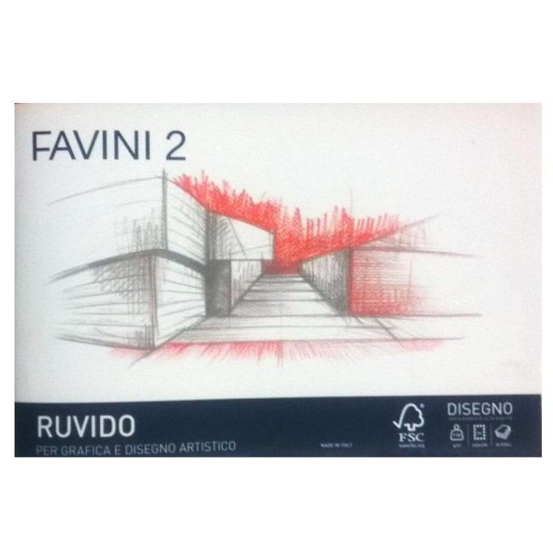 Album Disegno Favini 2 33x48 110 Gr Ruvido 10 Fogli