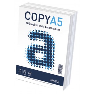 Carta Fotocopie A5 Bianca Copy 500fg di Favini