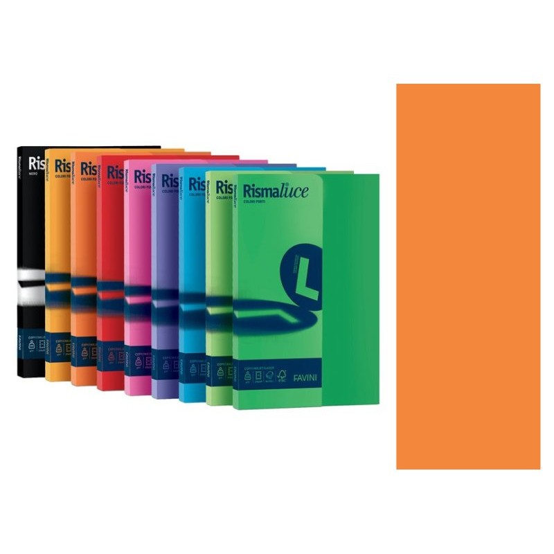 Risma Luce A4 90gr Arancio 300 Fg di Favini