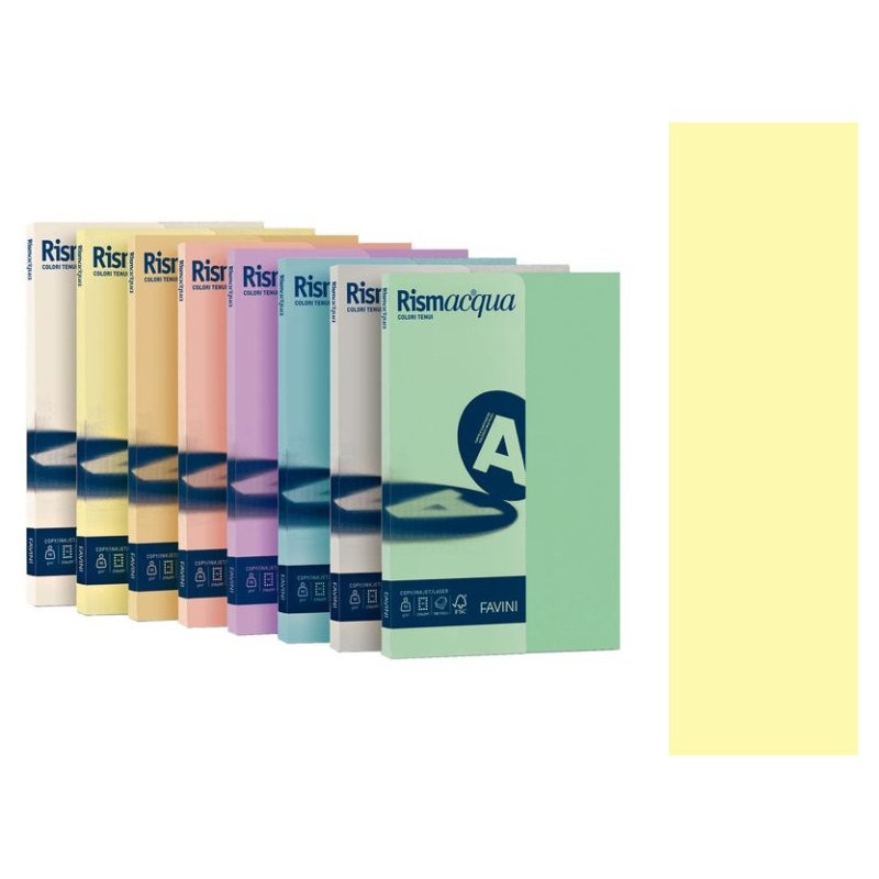 Risma Acqua A4 90gr Giallo Chiaro 300fg di Favini