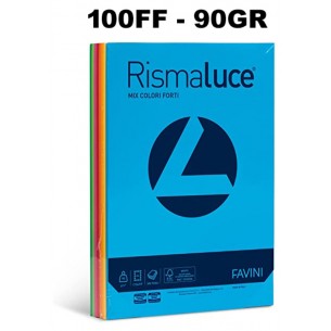 Risma Luce Promo 100 Fogli 90 Gr Mix 5 Colori A4 di Favini