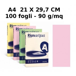 Risma Luce Confezione 100 Fogli 90 Gr A4 Rosa di Favini