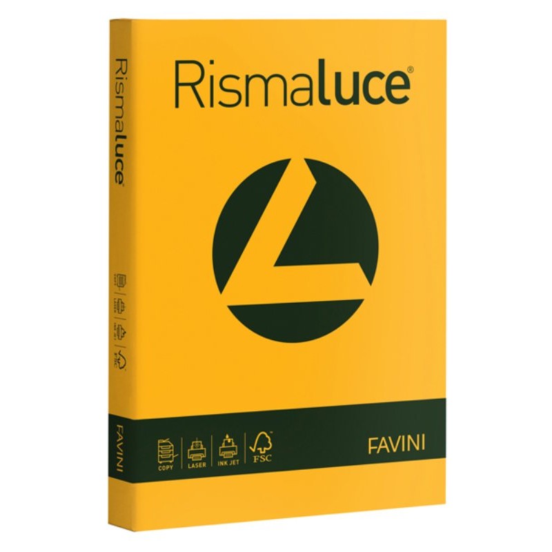 Risma Luce A4 200gr Giallo Oro 125fg di Favini