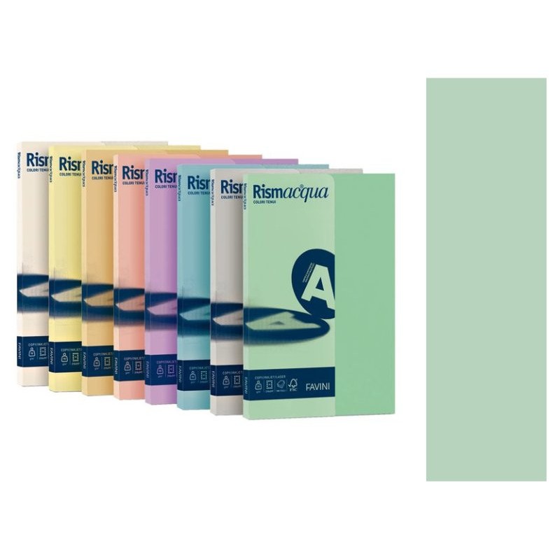 Risma Acqua A4 200gr Verde Chiaro 125fg di Favini