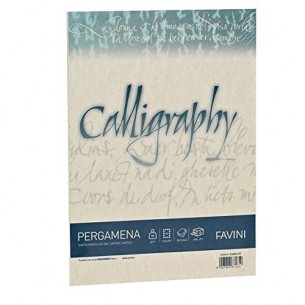 Confezione 50 Fogli Carta Calligraphy A4 190 Gr Crema di Favini