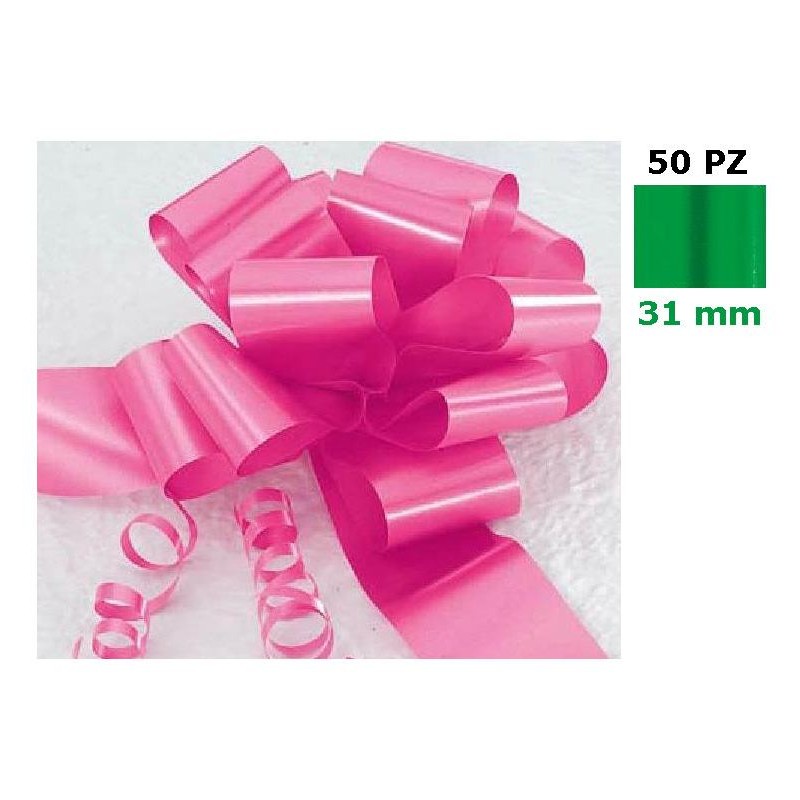 Confezione da 50 Fiocchi Rapid Spessore 31mm Colore Verde di Star