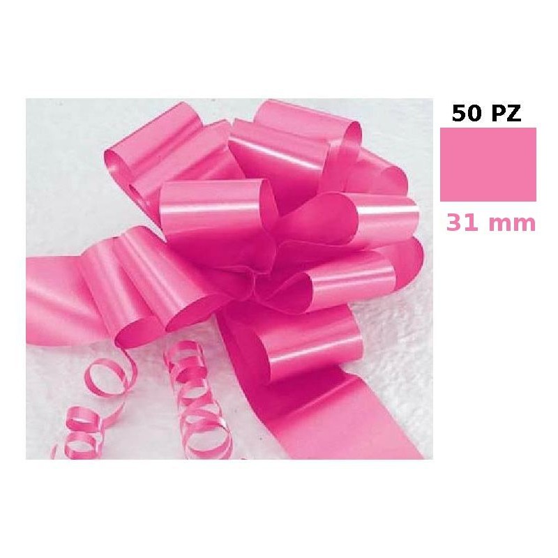 Confezione 50 Fiocchi Rapid Spessore 31 Mm Colore Rosa di Star