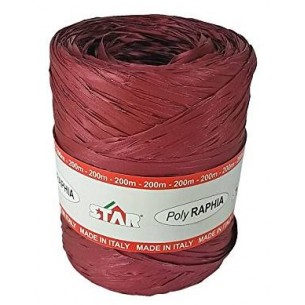 Spoletta Poliraffia Colore Bordeaux Misure 15mm X 200m di Star