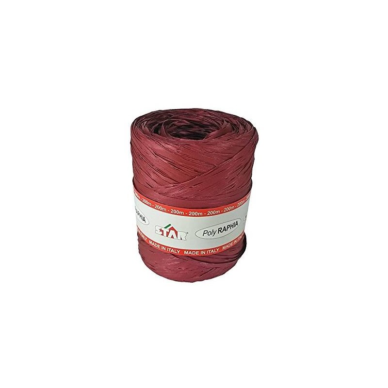 Spoletta Poliraffia Colore Bordeaux Misure 15mm X 200m di Star