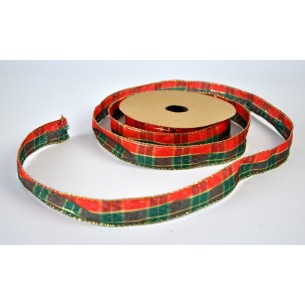 Rondella Brownie Tartan Misura 25mm X 20m Scozzese Rosso di Star