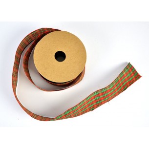 Apple Pie Rondella Tartan Misura 38mm X 20mt Scozzese Rosso di Star