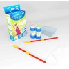 Kit per Fare Bolle di Sapone Giganti con Bacchette, Vaschetta e 2 Flaconi da 60ml di Dulcop International