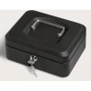 Cassetta Metallo 20x16x9 Cm Nero con Chiave di Lebez
