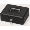 Cassetta Metallo 25x18x9 Cm Nero con Chiave di Lebez