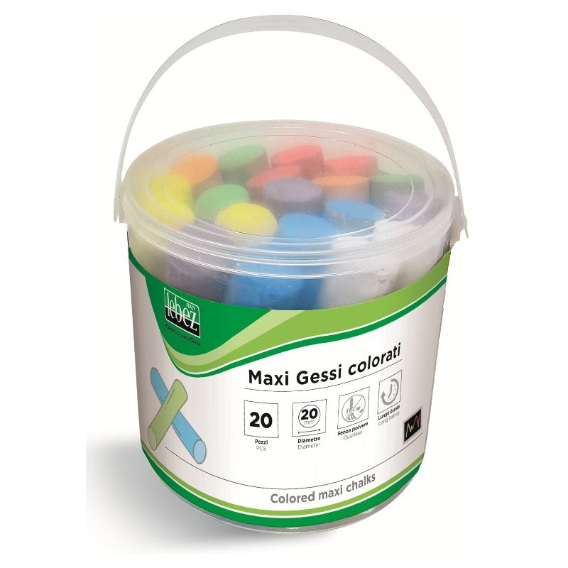 Gessi Colorati Maxi 20 Pz. di Lebez