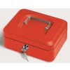 Cassetta Metallo 20x16x9 Cm Colore Rosso con Chiave di Lebez