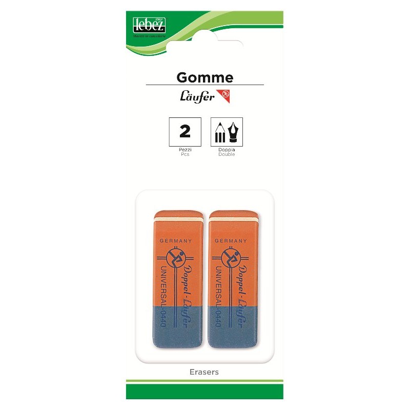 Gomma Universal Blister 2 Pz. di Lebez