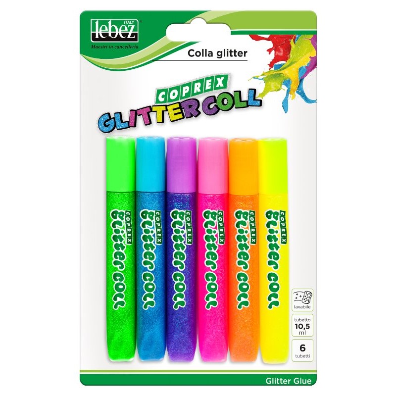 Glitter Coll 10,5 Ml Blis.6 Pz di Lebez