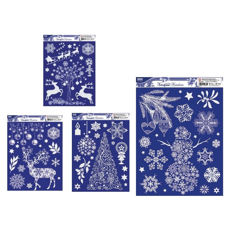 Vetrofanie Natale Bianche di Lebez