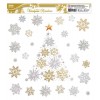 Vetrofanie Natale Bianche/Oro di Lebez