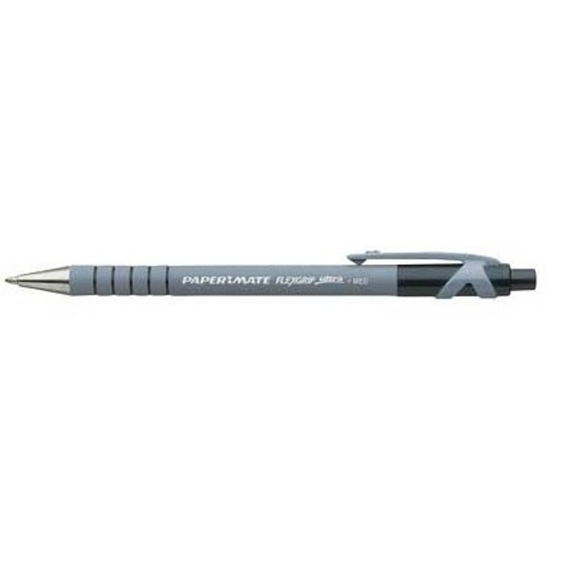 Penna a Sfera Papermate Flexgrip Ultra Scatto M Colore Nero