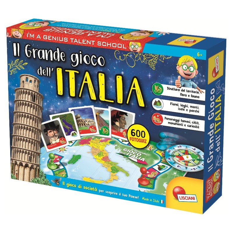 I'M a Genius il Grande Gioco Dell'Italia di Lisciani