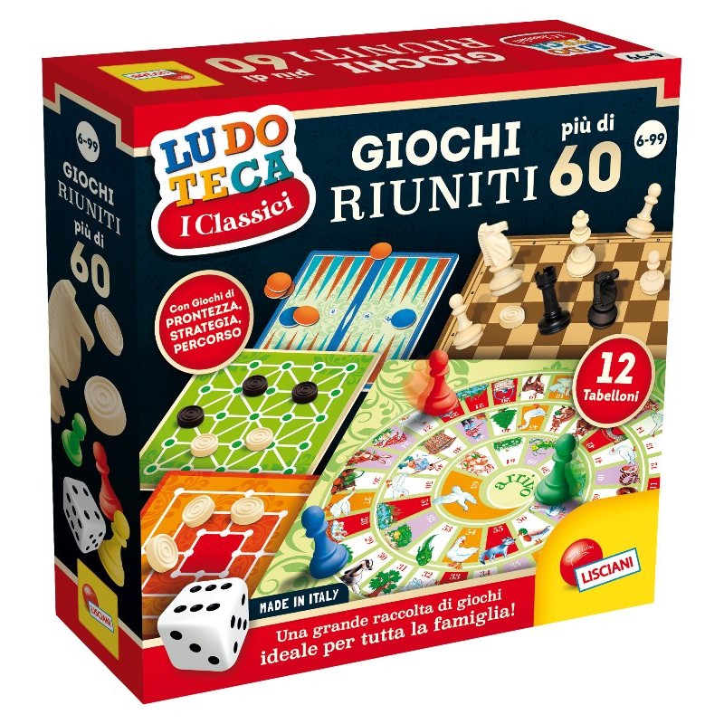 Ludoteca Giochi Riuniti Piu' di 60 di Lisciani