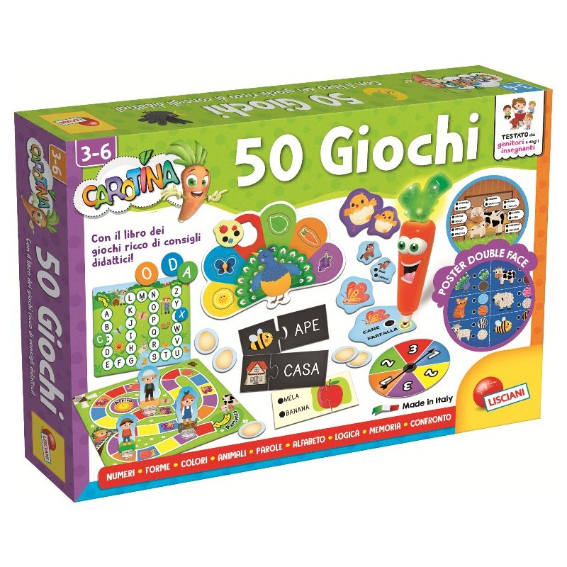 Carotina Penna Parlante 50 Giochi di Lisciani