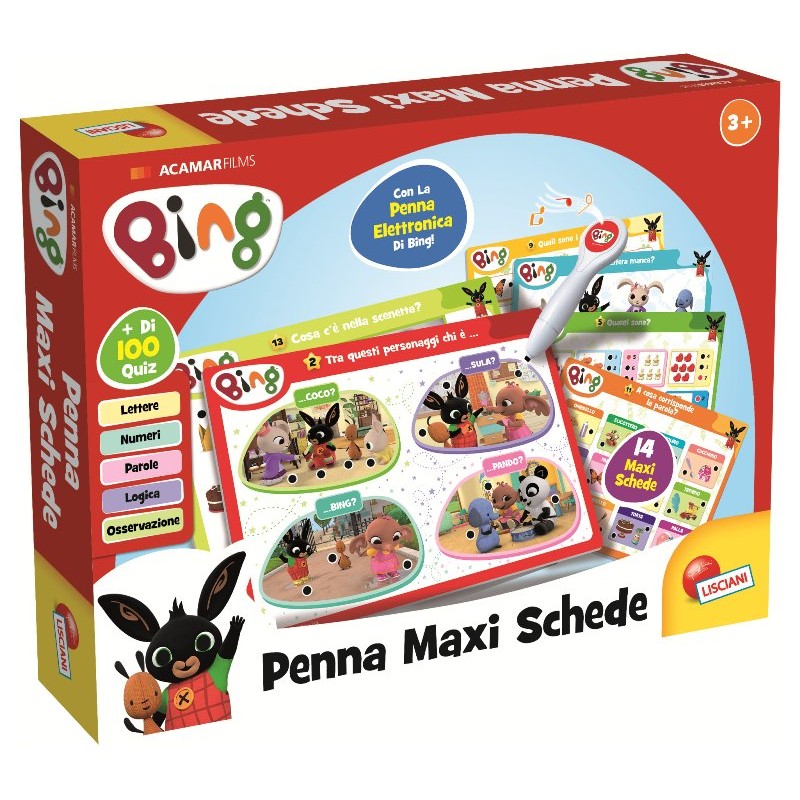 Bing Penna Maxi Schede di Lisciani