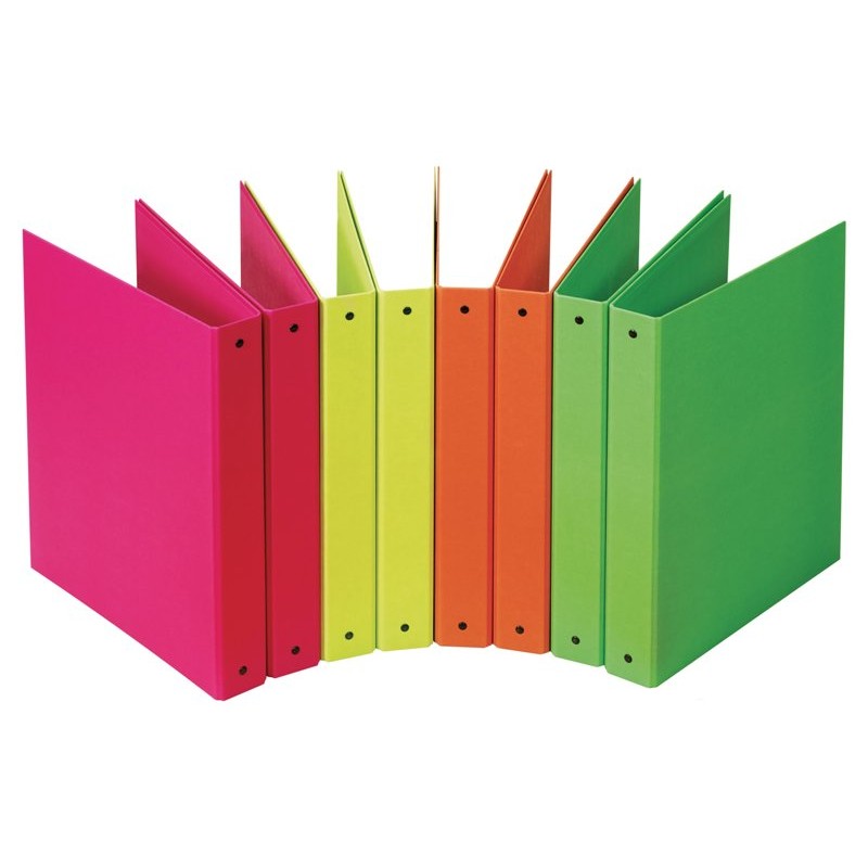 Raccoglitore Anelli Favorit-Neon 22x30 4-Anelli D30 Polipropilene/Cartone Ass di Hamelin Canson