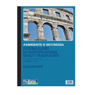 Formulario di Identificazione Rifiuti Trasportati, Blocco di 25/25/25/25 Copie Autoricalcanti (Misura 29,7x21,5 Cm)