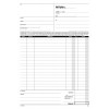 Fatture ad 1 Aliquota, Blocco di 33/33/33 Copie Autoricalcanti (Misura 29,7x21,5 Cm) di Data Ufficio