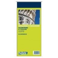 Scontrino a 2 Sezioni Bianco, Blocco di 100 Copie Numerate (Misura 5,8x13 Cm) di Data Ufficio