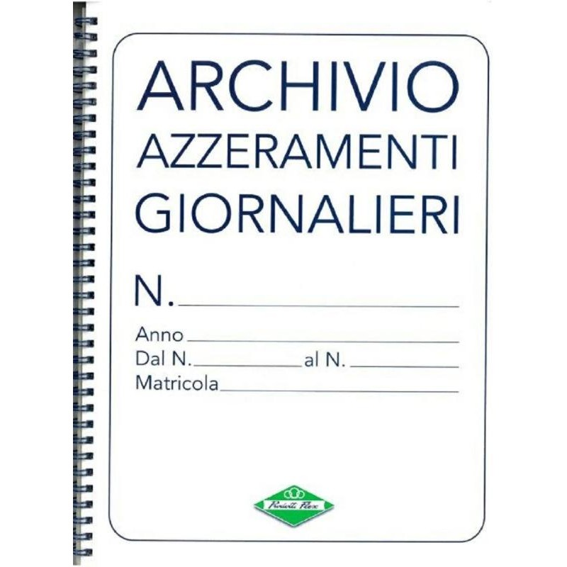 Cartellina Azzeramenti Giornalieri (Misura 57mm ) di Data Ufficio