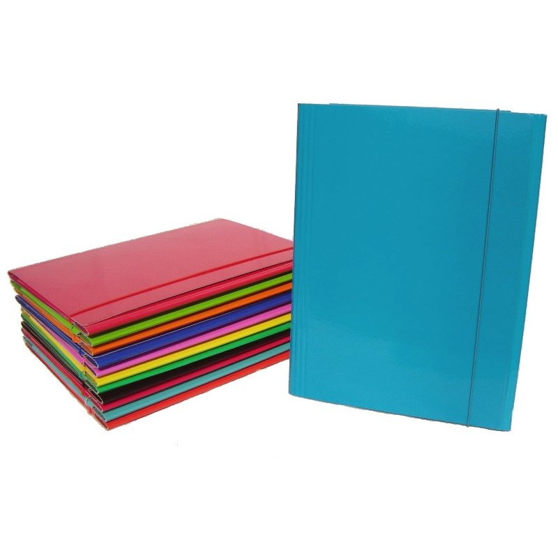 Cartellina 3 Lembi 18x25 con Elastico - Colori Assortiti di Cardea Srl