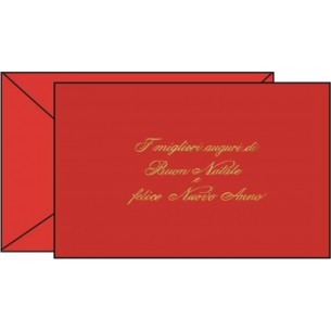 Biglietti Natale 9x14 Rossi Semplici in Scatola da 100 di Toscana Carte Pregiate Srl