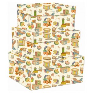Wooden Toys Set Scatole Grande 3 Formati di Toscana Carte Pregiate Srl
