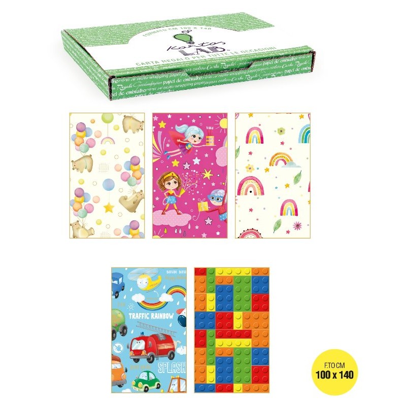Cart.Reg.C/R 50 Ff 100x140 Kids 1 (5x10) di Toscana Carte Pregiate Srl